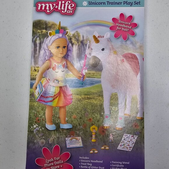 My Life as 18" Doll Unicorn Trainer Play Set Accessories New Gift Stickers - Picture 7 of 7